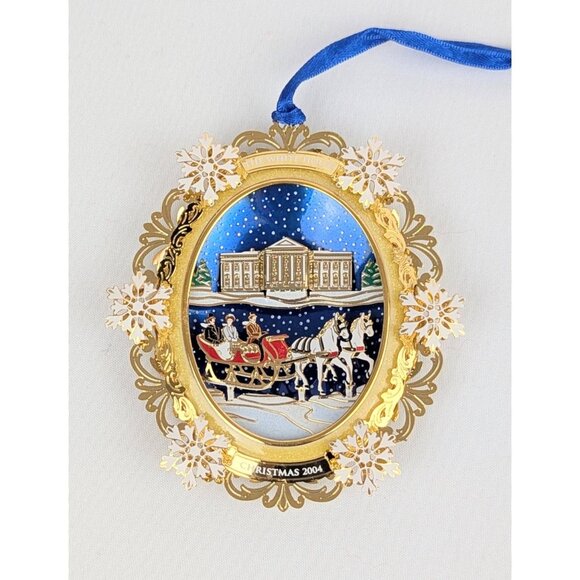 2004 Official White House Oval Ornament USA Historical Holiday Collectible - Picture 3 of 9